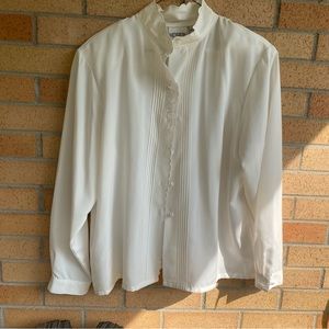 Koret Petites | white blouse | size 12